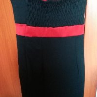Къса рокля черно и червено+ ръкавици, снимка 3 - Рокли - 42594321