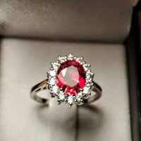 Изключителен сребърен пръстен-рубин, снимка 3 - Пръстени - 40677764