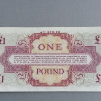 Банкнота - Великобритания - 1 паунд (военна банкнота) UNC | 1962г., снимка 2 - Нумизматика и бонистика - 39013741