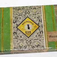 Стара Немска REEMSTMA OVA метална цигарена кутия , снимка 1 - Колекции - 34016733