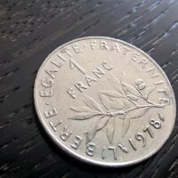 Монета - Франция - 1 франк | 1978г., снимка 1 - Нумизматика и бонистика - 29451671