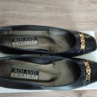 Черни дамски обувки Roland Cartier на ниско токче , снимка 8 - Дамски ежедневни обувки - 42598481