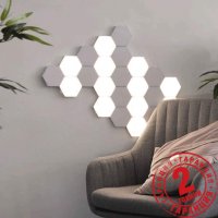 Магнитно Touch LED осветление за стена - Хексагон-тъчскрийн, снимка 2 - Лампи за стена - 30646397