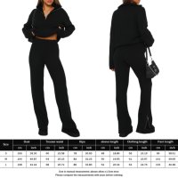 Моден есенен дамски вълнен комплект от две части, 2цвята - 023, снимка 8 - Комплекти - 42475523