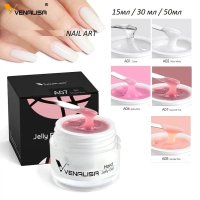 15/30/50мл VenaLisa Hard Jelly Uv/Led желе гел за изграждане , снимка 1 - Продукти за маникюр - 30268845