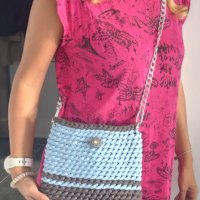 Плетени луксозни дамски чанти, ръчна изработка, модерна визия, снимка 6 - Чанти - 42698111