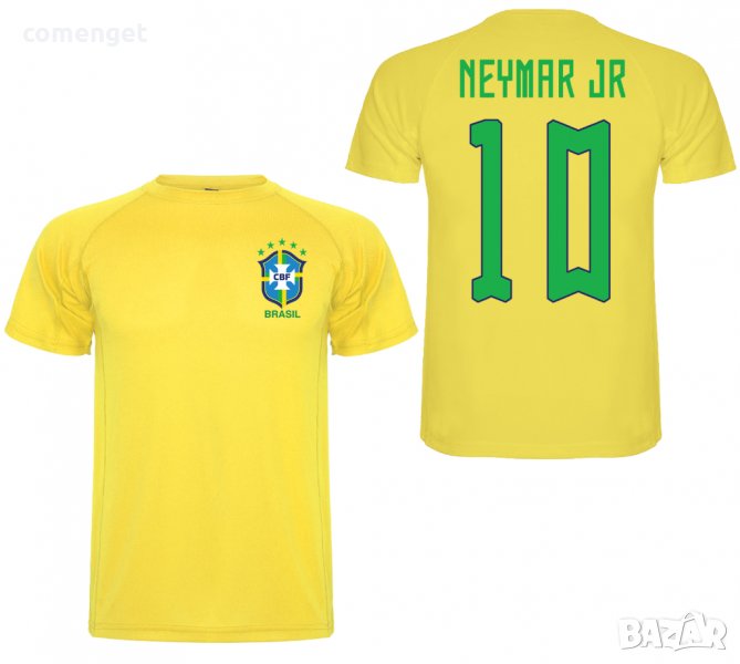 СВЕТОВНО 2022! DRI-FIT Детски и Мъжки тениски BRAZIL / БРАЗИЛИЯ с ИМЕ И НОМЕР по избор!, снимка 1