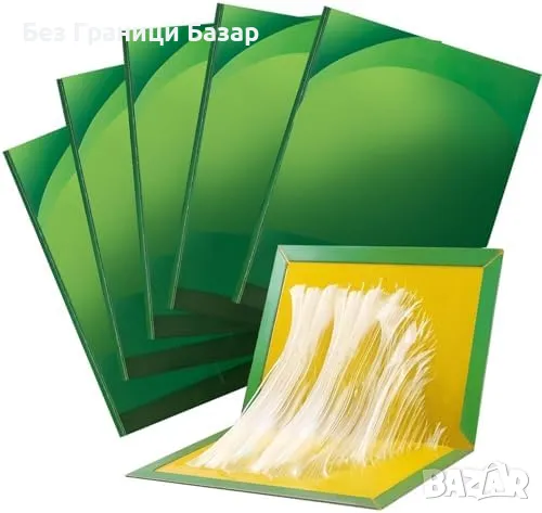 Нов Капан за насекоми - голяма лепяща дъска, 5 броя за вътрешна и външна употреба, снимка 1