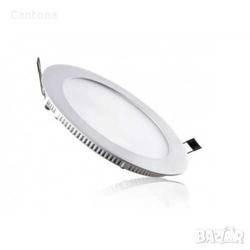 LED панел за вграждане - кръг, 9 W бяла светлина с LED драйвер, снимка 1