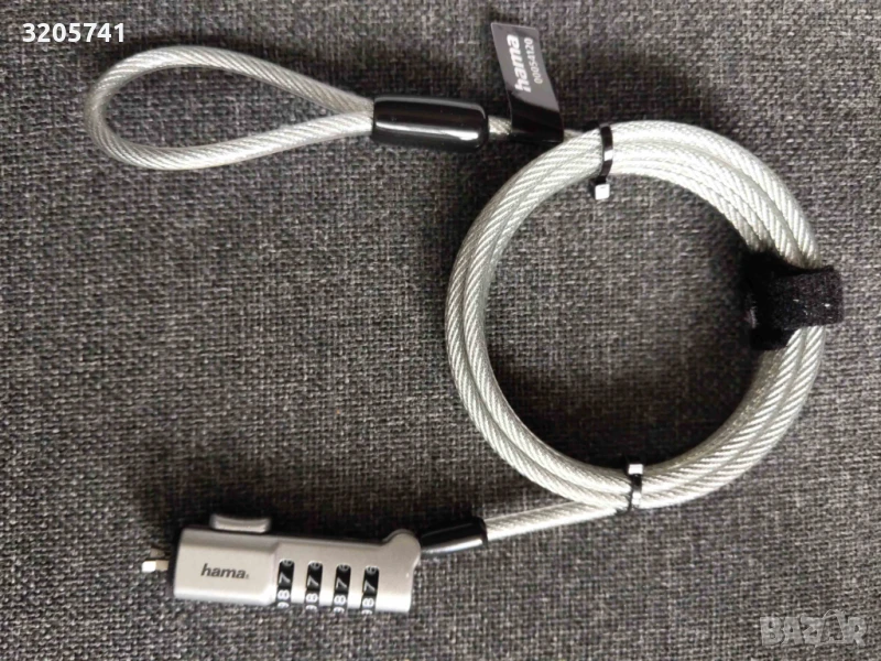 HAMA 054120 Заключващо устройство за лаптоп, 4-цифрен код, 10 000 комбинации - НОВО, снимка 1