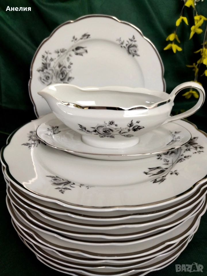 Cmielow Poland сиво черна роза , снимка 1