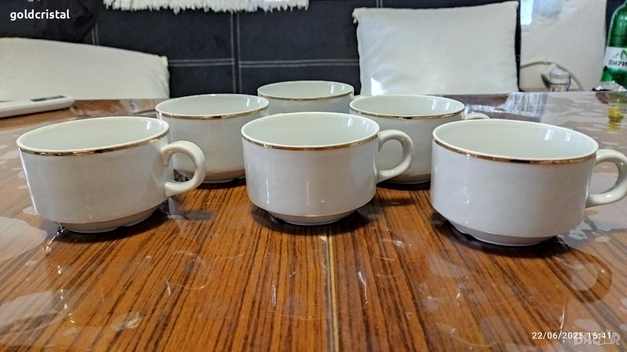 Стар български порцелан чаени чаши, снимка 1