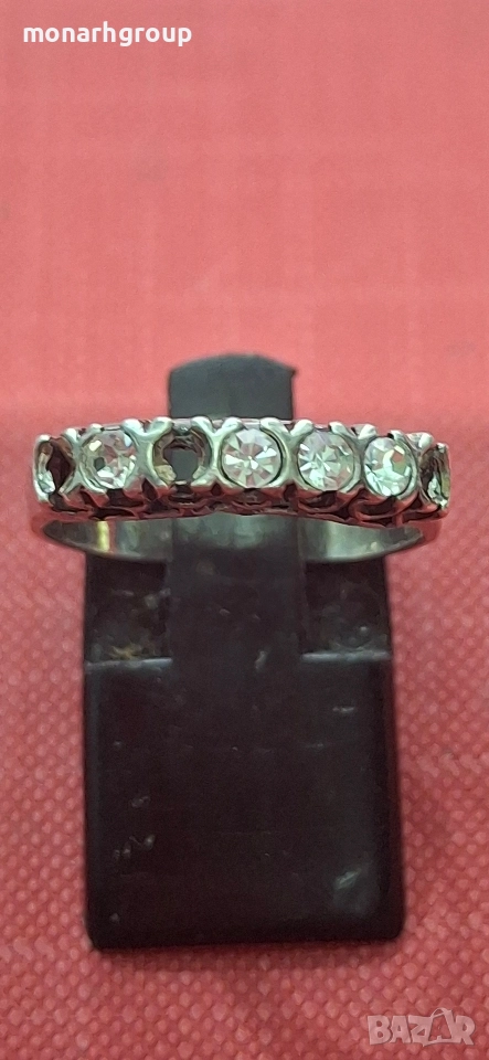 Сребърен пръстен / липсват камъчета/, снимка 1