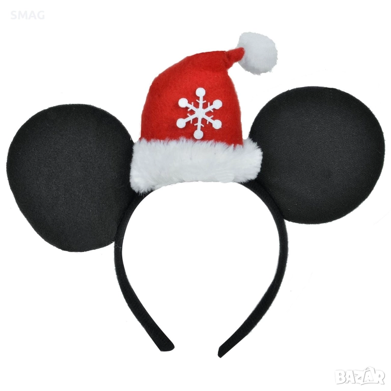 Коледна лента с ушички на мишка и шапка_1168502, снимка 1