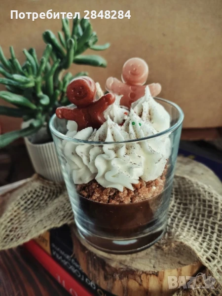 Ръчно изработени коледни свещи, снимка 1