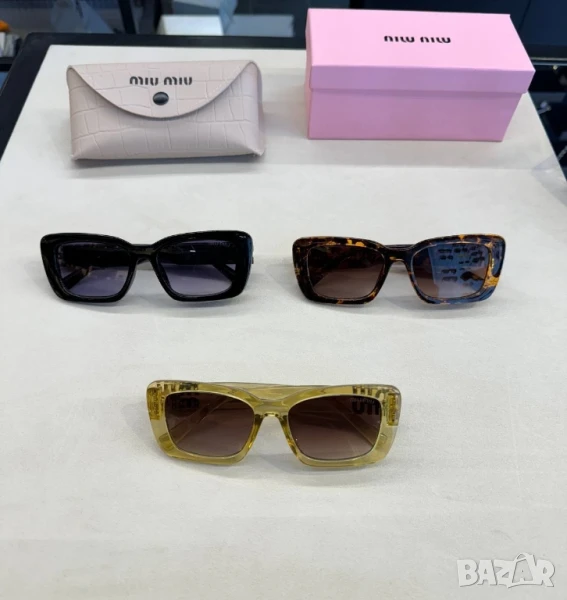 очила с черен обикновен калъф louis vuitton versace miu miu, снимка 1