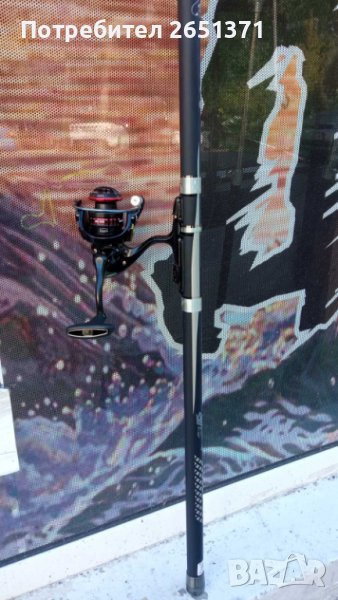Готов комплект за риболов на плувка - Болонезе 4.0 м.+макара mini, снимка 1