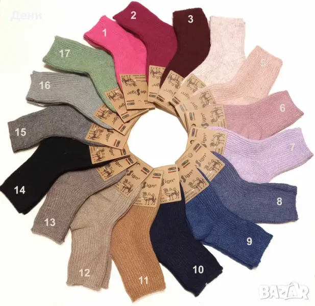 Детски топли и меки вълнени чорапи от камилска вълна, снимка 1