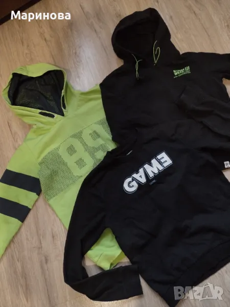 Зелен суичър + подаръчни , снимка 1