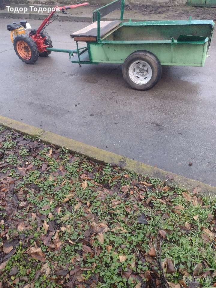 Мотоблок, мотофреза или мотокултиватор акме след основно сервизиране с ремарке., снимка 1