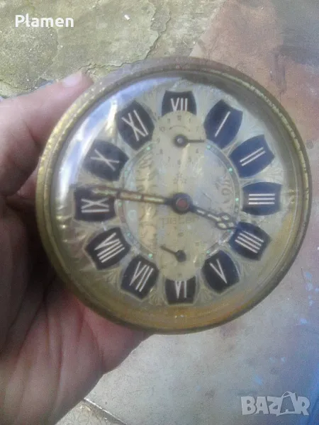 Механизъм гот стар немски настолен часовник, снимка 1