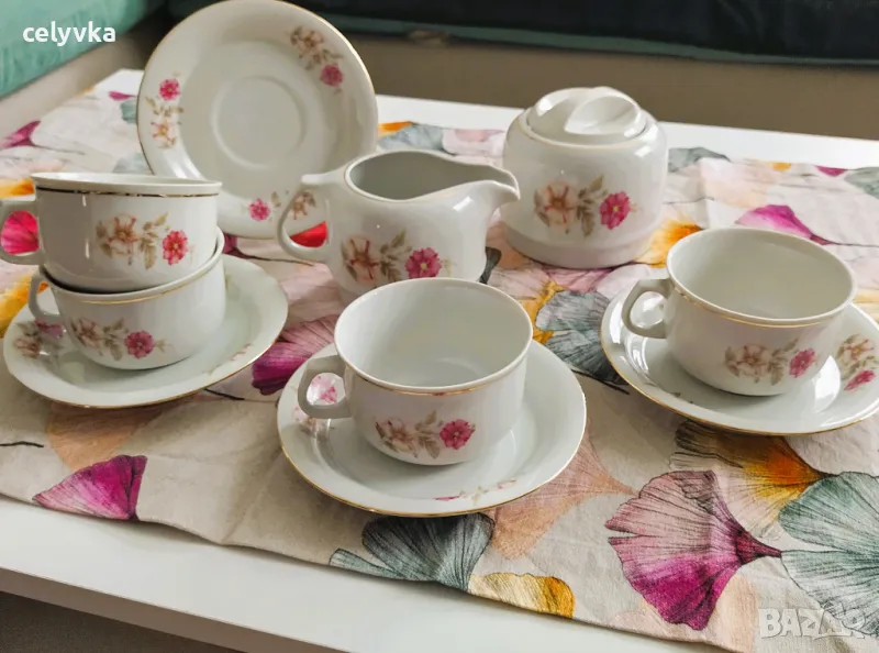 Стар български порцеланов сервиз Разград , снимка 1