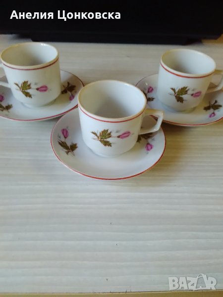 Ретро порцеланови чашки за кафе 2 броя, снимка 1