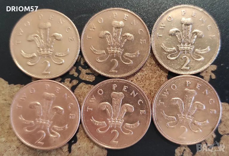 Монети Великобритания - 6 бр. [1987-1997], снимка 1