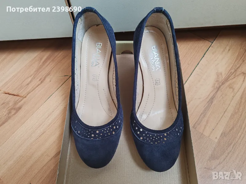 Дамски обувки от естествен велур, снимка 1