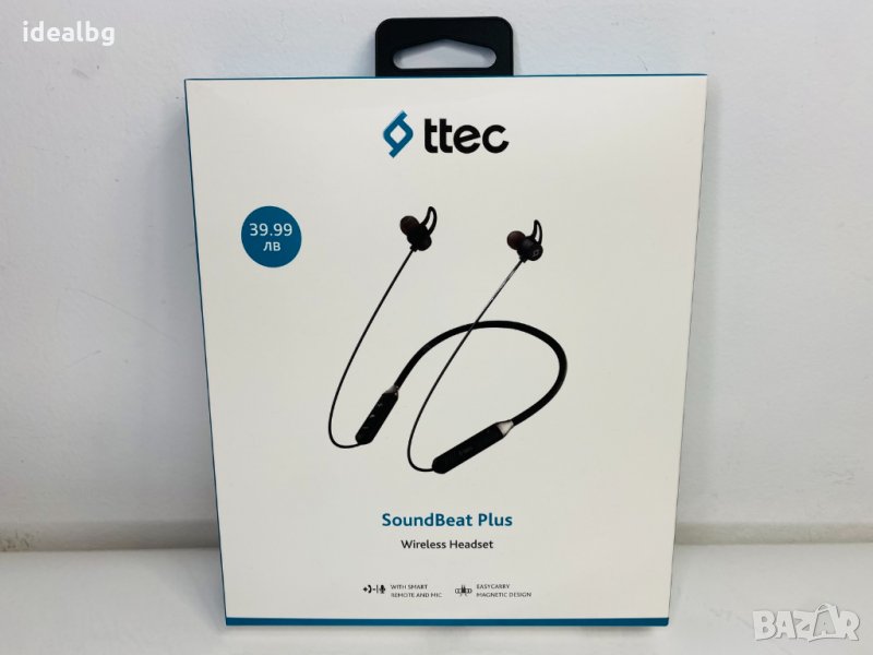 ПРОМО! Висококачествени безжични слушалки Ttec Soundbeat Plus Black, снимка 1