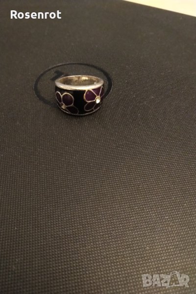 Марков пръстен с емайл РАЗПРОДАЖБА, снимка 1
