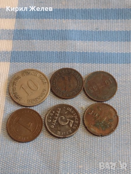 Лот монети 6 броя пфенинг Германия различни години и номинали за КОЛЕКЦИЯ ДЕКОРАЦИЯ 31530, снимка 1