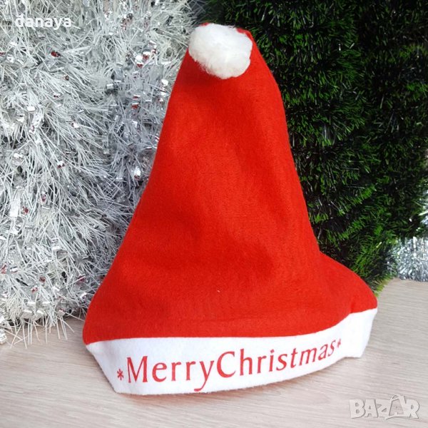 1798 Коледна шапка с надпис Merry Christmas, снимка 1