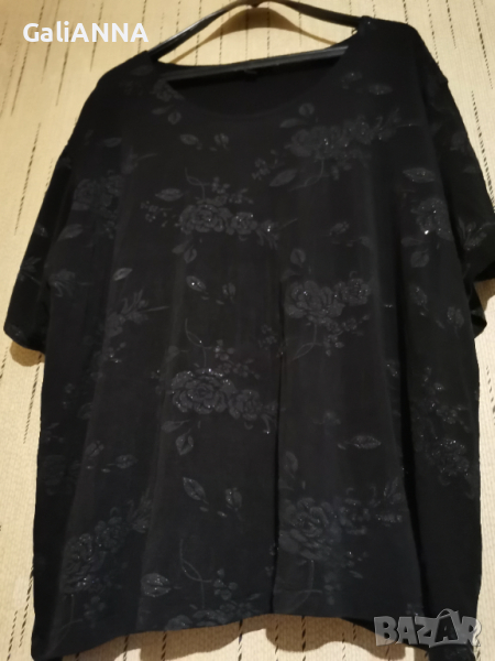 СТРАХОТНА ТУНИКА СЪС СРЕБРИСТО РАЗМЕР 3-4XL, снимка 1