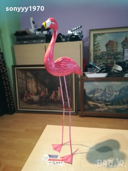 *BIG ONE-Фламинго розово от дърво с метални крака 0411201638, снимка 1