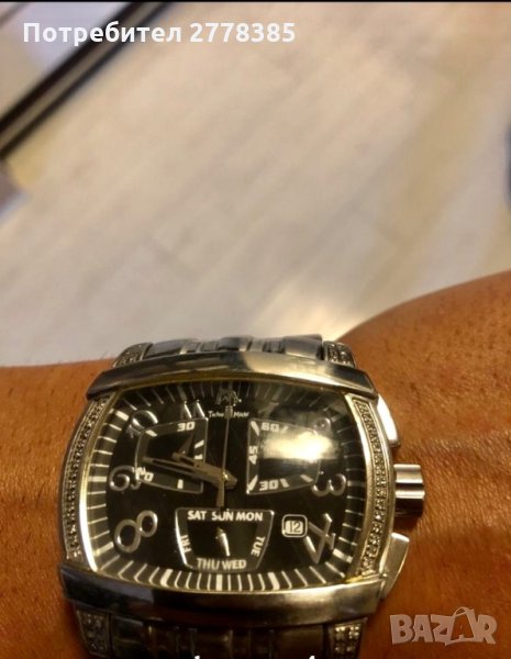 луксозен мъжки часовник на марката TECHNO MASTER е изработен от високоачествена неръждаема стомана с, снимка 1