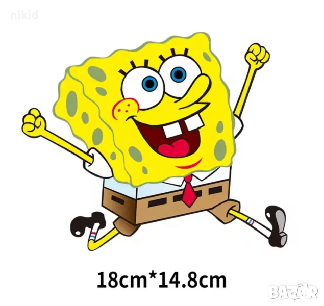 Спондж боб Спонджбоб Sponge Bob термо щампа апликация картинка за дреха лепенка, снимка 1