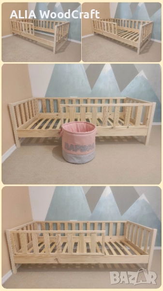 Детско легло с прегради | Модел: "МОНИ", снимка 1