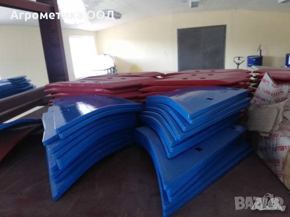 Резервни части за плуг LEMKEN лемежи, шила, гърди, отметателни и лентови дъски, плъзци, снимка 1