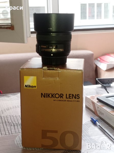 Обектив Nikkor AF-S 50 mm 1.8G практически нов, снимка 1