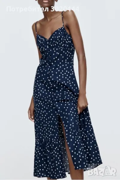 Zara ленена рокля, снимка 1