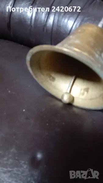 огромна  бронзова  камбана или чан, снимка 1