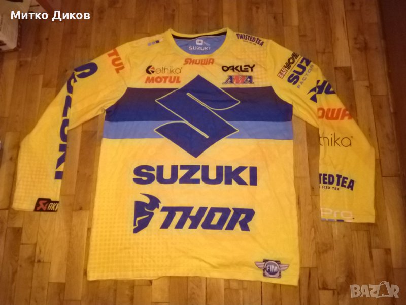 Suzuki akrapovic Thor маркова тениска мотори размер реален ХХЛ, снимка 1