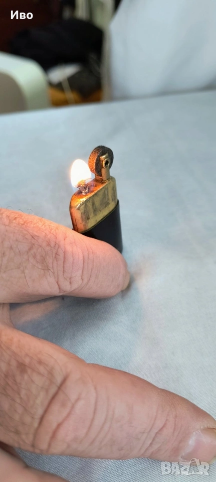 Стара офицерска бензинова запалка, снимка 1