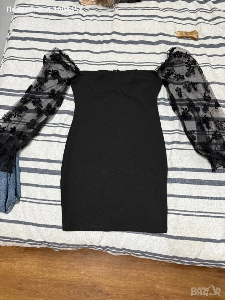 Черна официална рокля, снимка 1