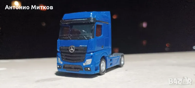 Колекционерски модел на камион Mercedes-Benz Actros Herpa 1/87, снимка 1