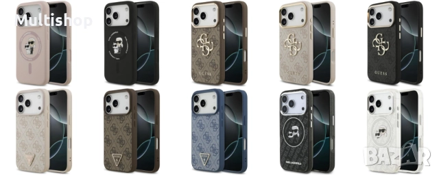 Оригинални калъфи Guess и Karl Lagerfeld за iPhone 17 серия, снимка 14 - Калъфи, кейсове - 51986501