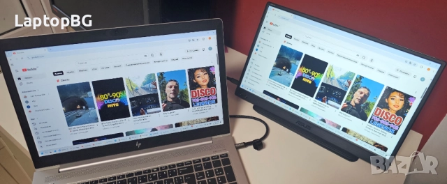 Преносим монитор Asus Zenscreen MB166C 15.6" Full HD IPS, снимка 4 - Монитори - 52651876