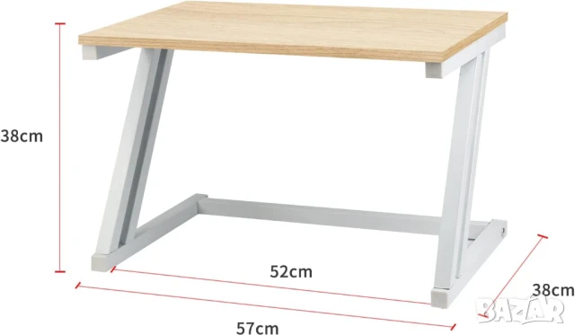 рафт стойка за микровълнова, стоманена рамка, кухненски, черен плот, снимка 4 - Етажерки - 51110658