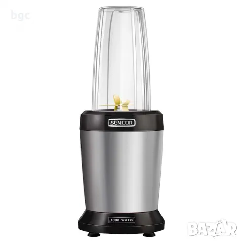 НОВ Блендер Sencor SNB 4302, 1000 W, 2 контейнера, Сребрист - 24 месеца гаранция, снимка 2 - Блендери - 49661728